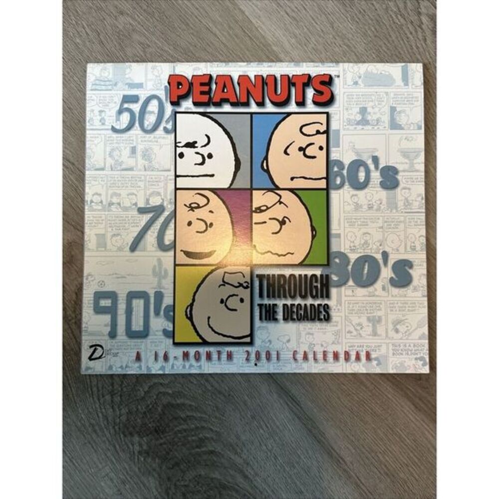 Snoopy Peanuts Through the Decades‎ 2001 - 16 month wall calendar - Daydream